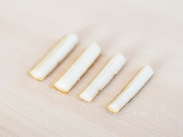 ごぼうの四つ割り
