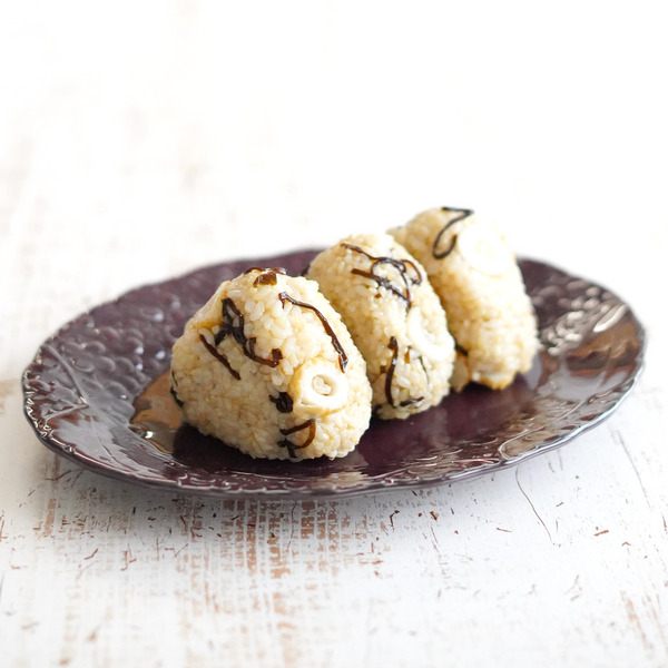 ちくわと昆布の玄米おにぎりのレシピ・作り方