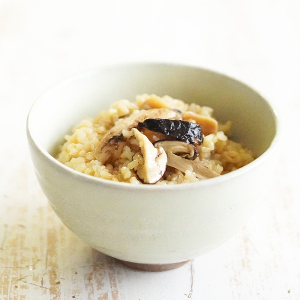 松茸玄米ごはんのレシピ・作り方