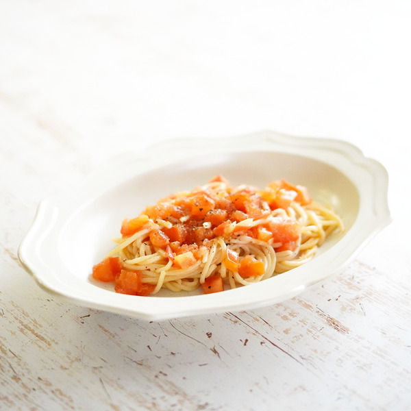 トマト玄米パスタのレシピ・作り方