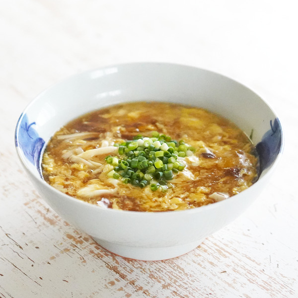 めんつゆかきたま玄米うどんのレシピ・作り方