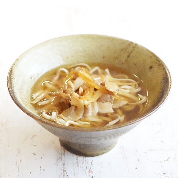 甘辛の豚肉玄米うどんのレシピ・作り方