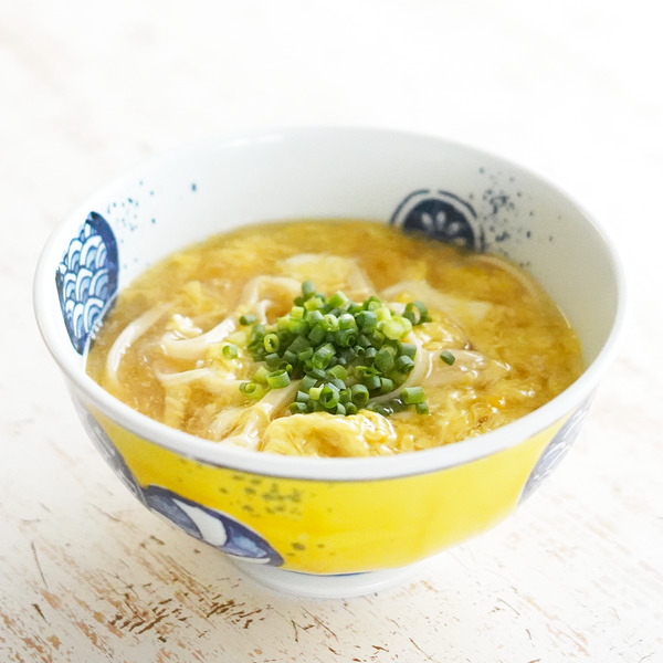 かきたま玄米うどんのレシピ・作り方