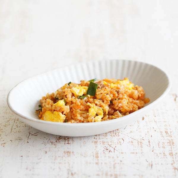ひき肉入りキムチチャーハンのレシピ・作り方