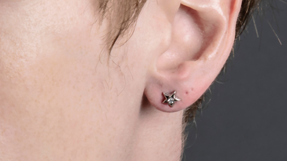 ほぼ未使用！LONEONES シルバーピアス(片耳用) ロンワンズ mfe0108-1.jpg