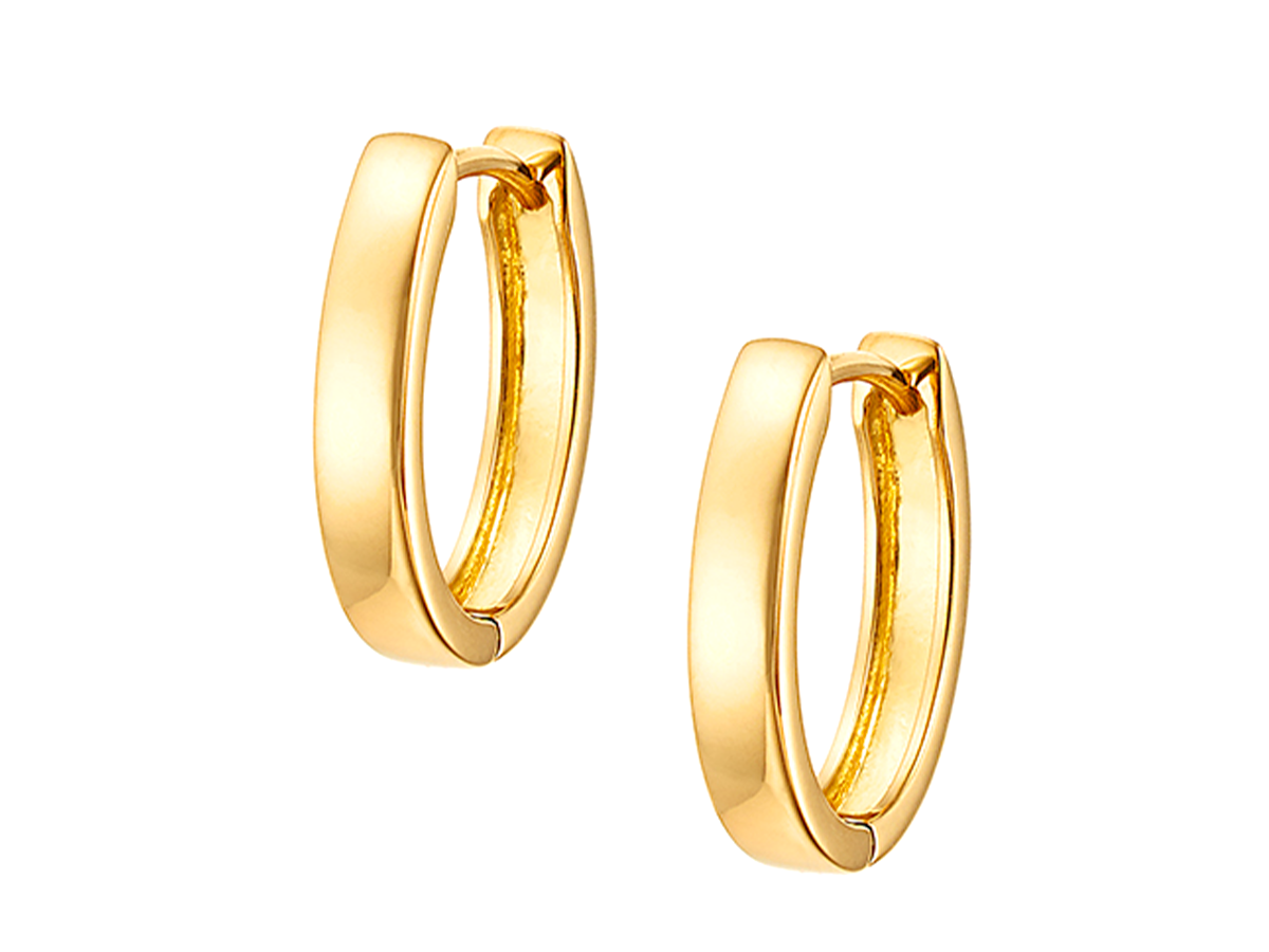 美品 RAPA K18 ハーフ チェーン ハーフ フープ ピアス サークル ラパ