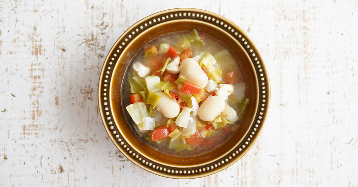 トスカーナ風白インゲン豆のスープのレシピ